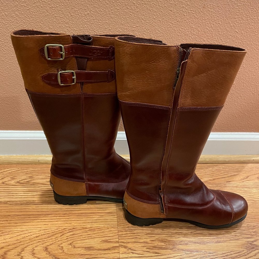 UGG Fashionable Leather and Suede Winter Boots- Sz. 8